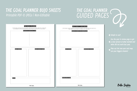 Goal Planner Bujo Printable