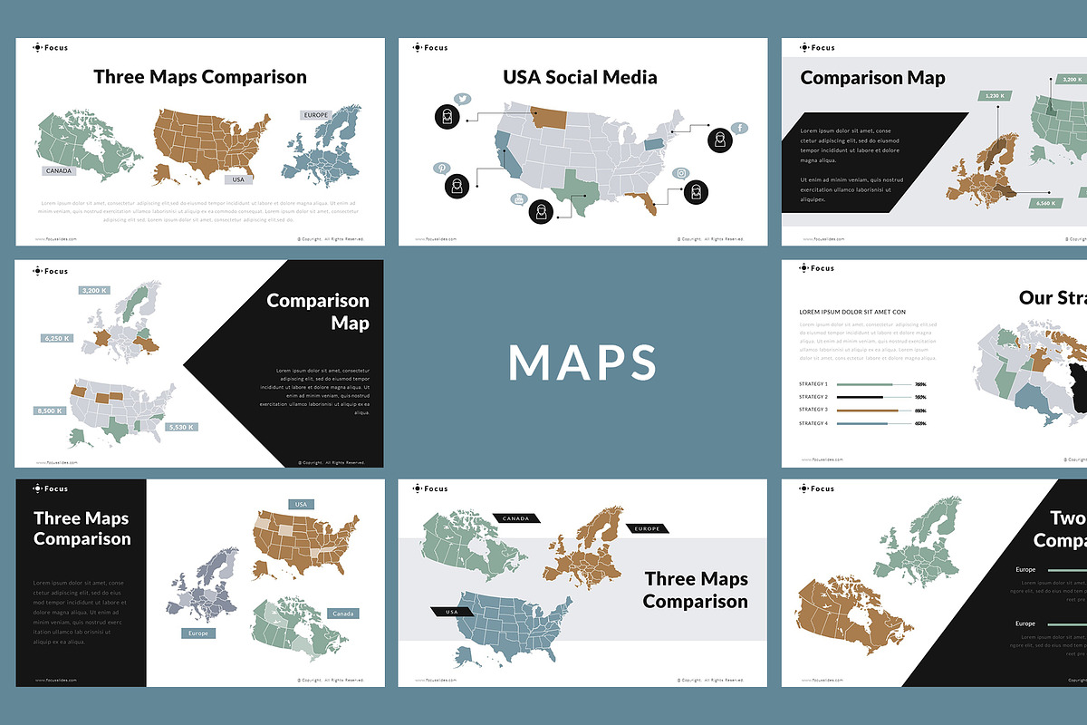 Focus PPT Design [135 Unique Slides], a Presentation Template by MotoCMS (Photo 4 of 8)