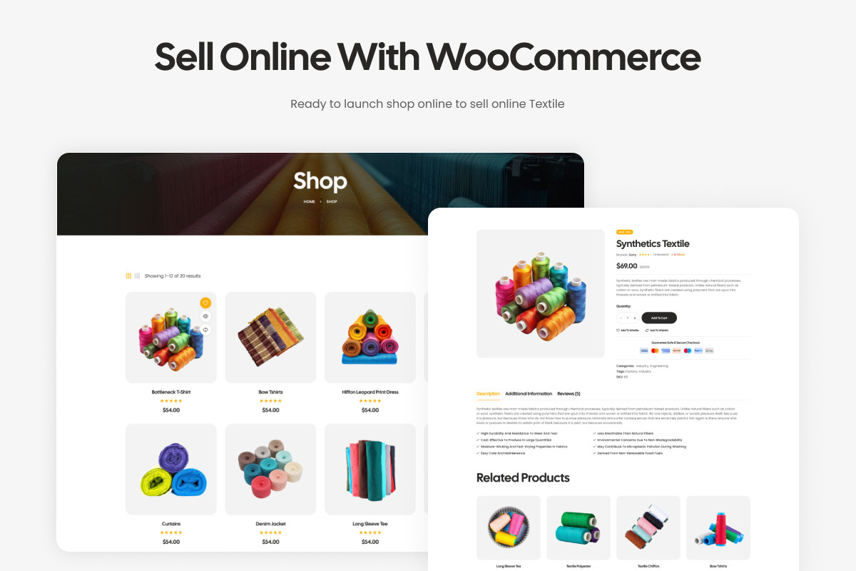 Extice - Textile Industry WordPress, a WordPress Template by Opal Wordpress Theme (Photo 6 of 8)