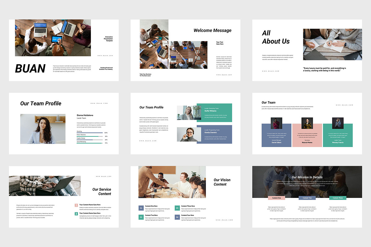 Buan Interactive Agency GoogleSlides, a Presentation Template by Punkl Camp (Photo 2 of 9)