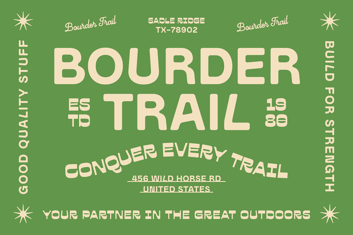 Barnule & Mauren - Western Font Duo, a Sans Serif Font by Zarma Type (Photo 4 of 13)