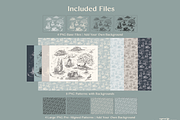 Hand Drawn French Toile, a Pattern Graphic by Neptune Paper Co. (Thumbnail 2 of 3)