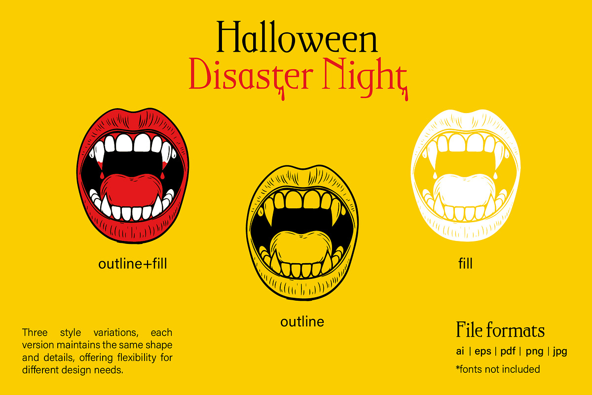 Disaster Night – Vector Pack, a Seasonal Illustration by Stacyland (Photo 3 of 8)
