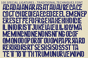 TRADITIONAL TECHNIQUES - SPORT FONT, a Sans Serif Font by 177Studio (Thumbnail 7 of 8)