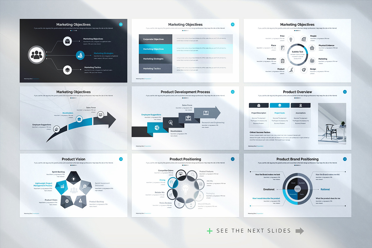 Marketing Plan Keynote Template, a Presentation Template by WhiteGraphic (Photo 6 of 22)