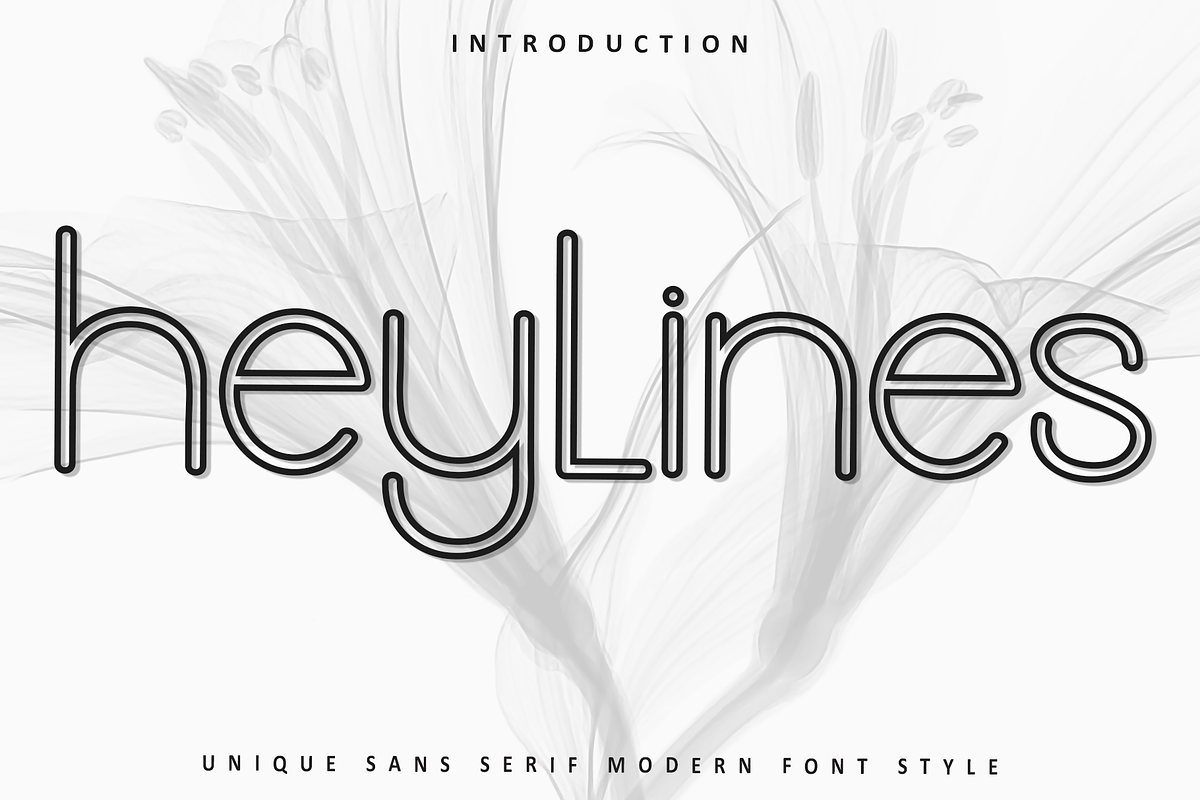Heylines, a Sans Serif Font by FreshTypeINK (Photo 1 of 8)