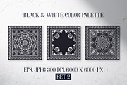 Bandanas silk scarf set 2, a Pattern Graphic by ilonitta (Thumbnail 2 of 3)