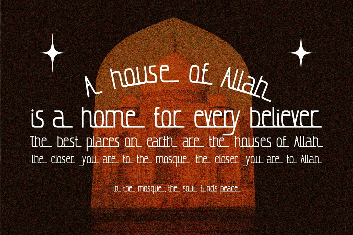 Al Burdah – Islamic Display Font, a Script Font by Vadovastd (Photo 5 of 7)