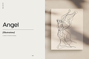 Angel Line Drawings, an Illustration by Whimsy Works (Thumbnail 1 of 2)