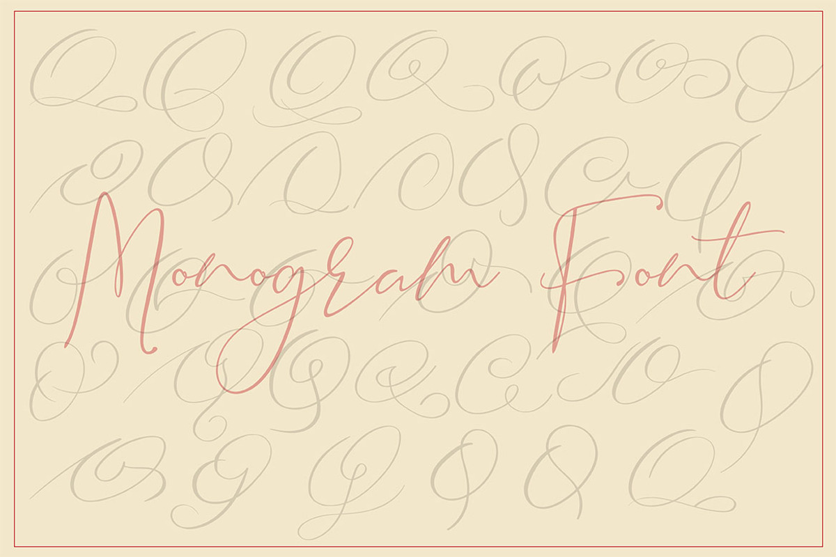 MONOGRAMS BUNDLE A to Z, a Script Font by AMINMARIO (Photo 24 of 37)