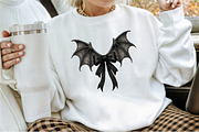 Black Coquette Bat Bow Retro Hallowe, an Illustration by Sublimation Artist (Thumbnail 9 of 9)