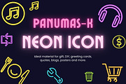 Neon Icon Graphic, a Graphic by PKshop (Thumbnail 1 of 3)