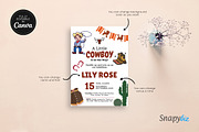Cowboy Baby Shower Invitation Temp, an Invitation Template by Snapybiz (Thumbnail 6 of 10)
