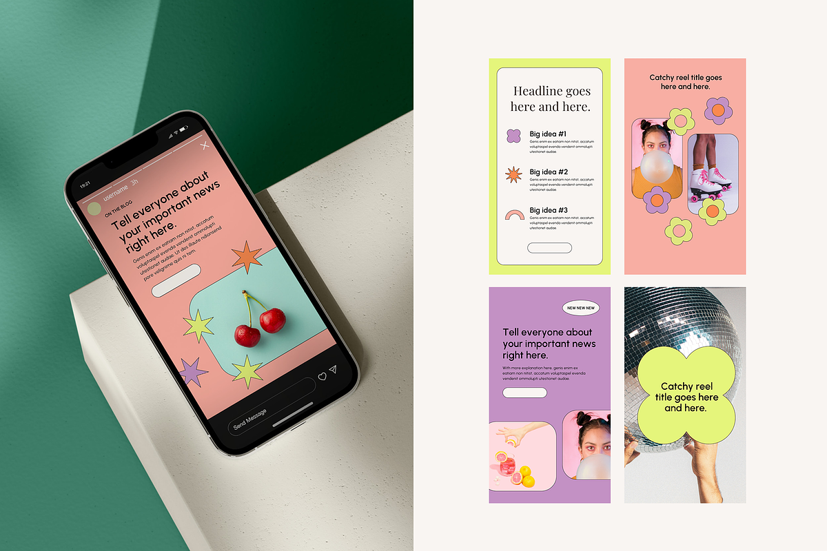Vivid Vibes: Instagram Story Template preview 4