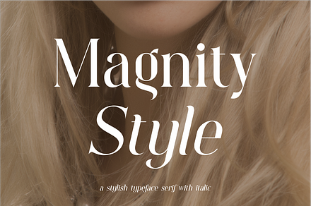 Magnity Style Serif Typeface Font