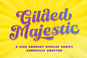 Gilded Majestic - Display Script, a Script Font by Letterhend Studio (Thumbnail 1 of 9)