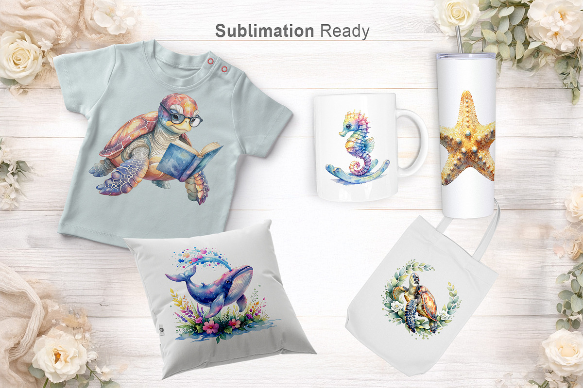 Boho Ocean Nursery Sublimation, an Illustration by Artnoy (Photo 6 of 8)