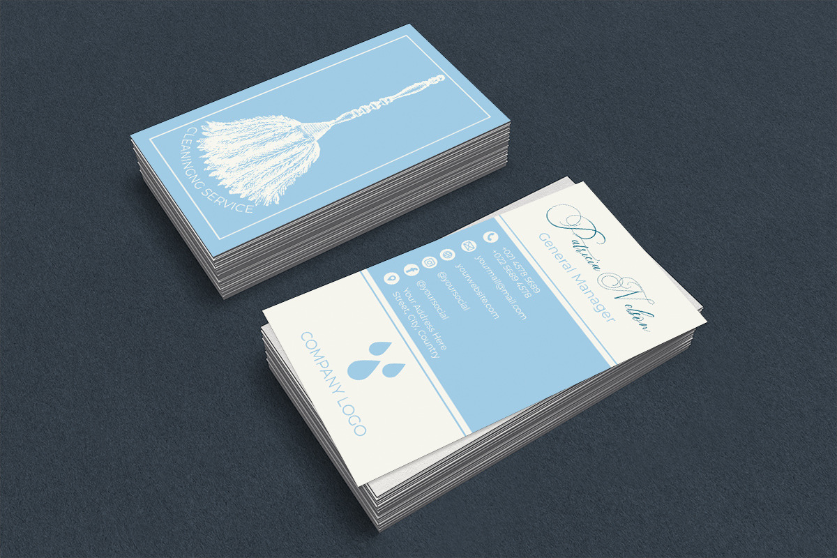 Cleaning Service Business Card, a Business Card Template by Kseniya-Omega (Photo 5 of 5)