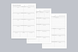 Meal Planning Pages Set V-05