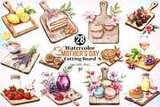 Watercolor Mother's Day Cutting Boar, an Illustration by Canvas Craft (Thumbnail 1 of 3)