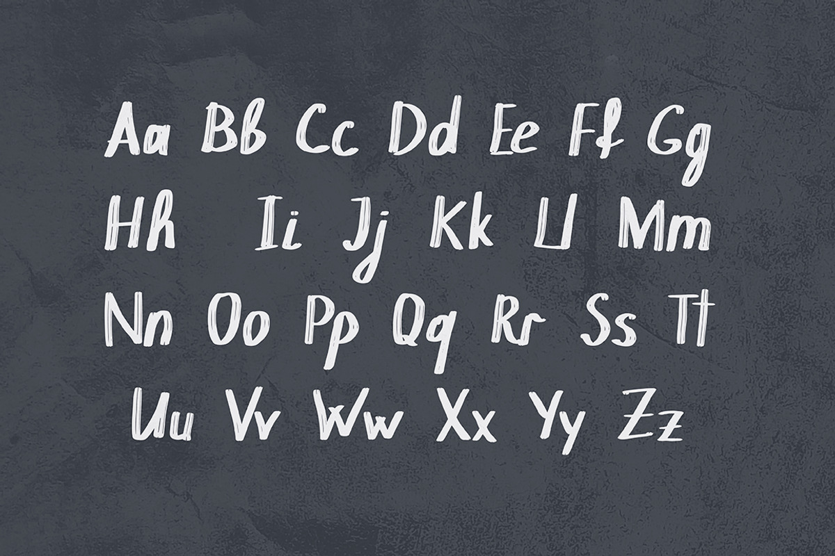 Chokle Handwritten Font preview 2