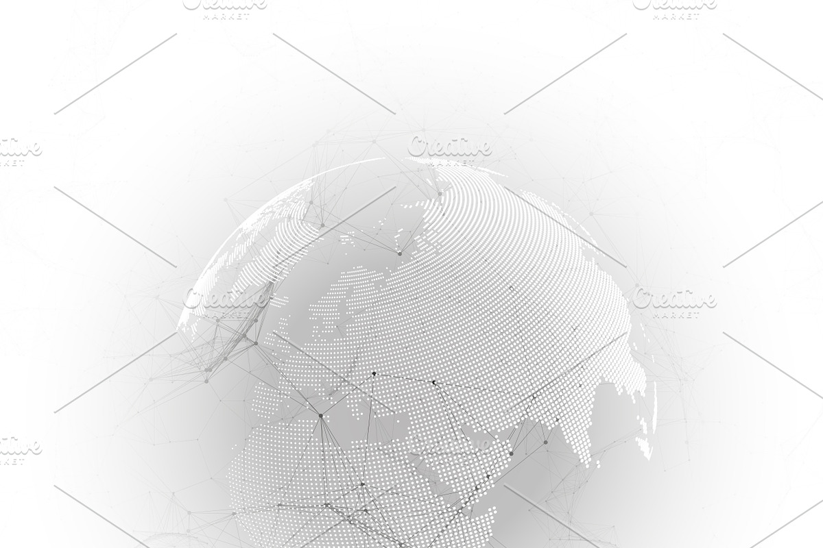 Abstract futuristic network shapes, a Healthcare Illustration by VectorShop (Photo 4 of 8)