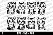 cute, friendly tabby cat, an Animal Illustration by Vectorhight (Thumbnail 1 of 5)