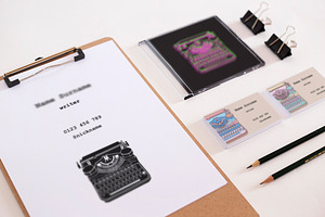 Business Cards With Typewriters