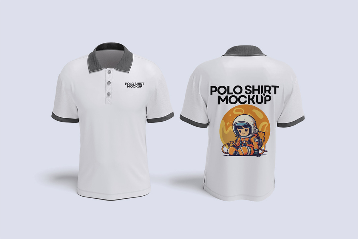 Polo Shirt Mockup, a Shirt Mockup by xavier_studio (Photo 3 of 5)