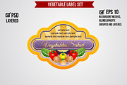 Vegetable Label Set, a Graphic by Propylparaben (Thumbnail 3 of 6)