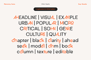 Meronny - Geometric Ligature Font, a Sans Serif Font by Say Studio (Thumbnail 3 of 10)