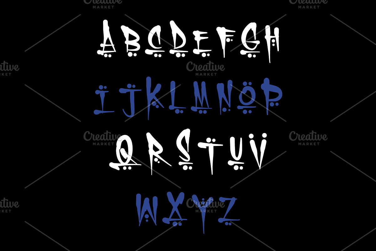 DOTTY BOLD CAPS, a Handwritten Font by Beau Hopps Design (Photo 5 of 9)