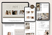 Hairstylist Booking Website in Canva, a Landing Page Template by HAYAG Creatives (Thumbnail 1 of 8)