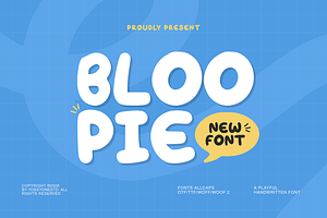 Bloopie - A Playful Handwritten Font