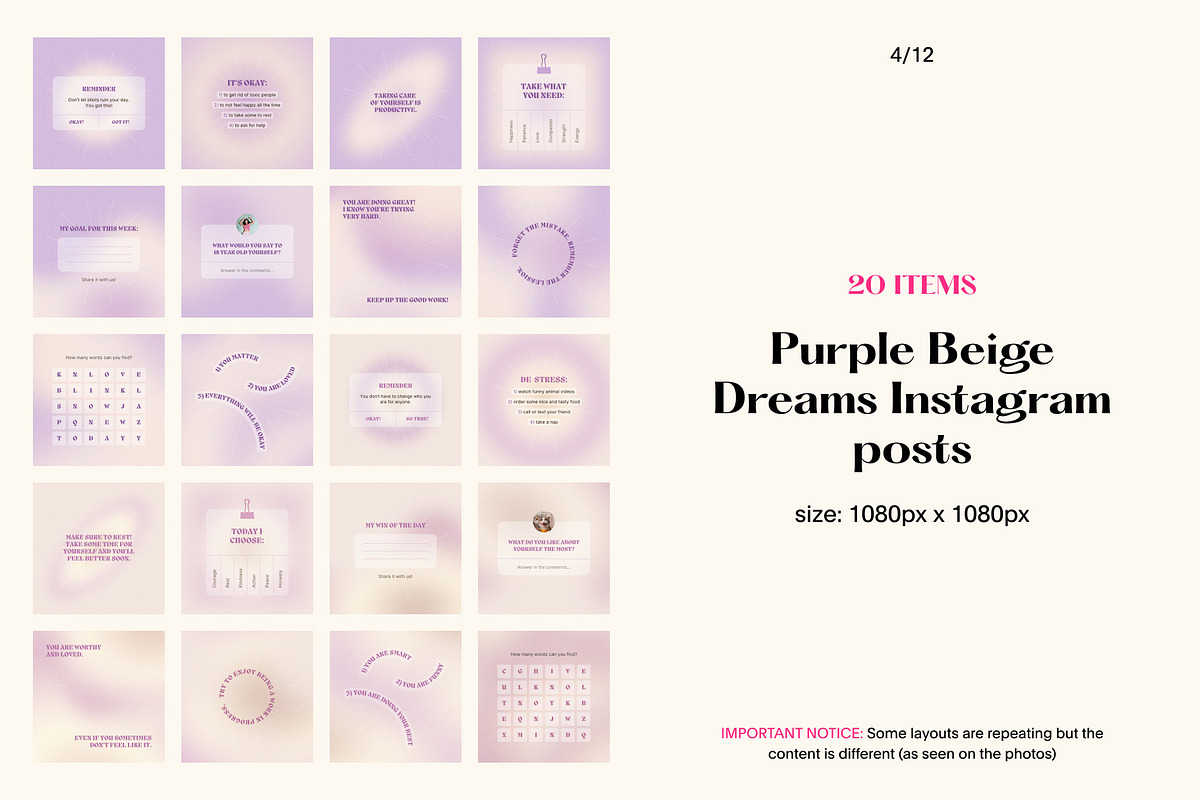Canva Dreams Instagram Bundle, a Social Media Template by Alice Store (Photo 6 of 15)