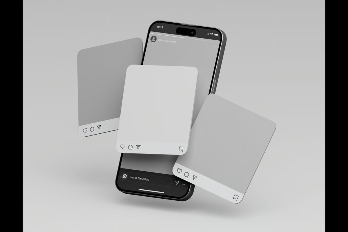 Instagram Mockup, an Advertising Mockup by Se٧enStudio (Photo 2 of 5)