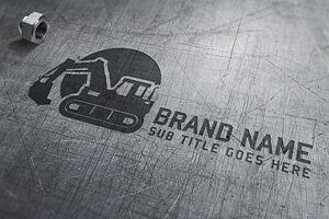 Construction Logo. Vector & Mock-Up 