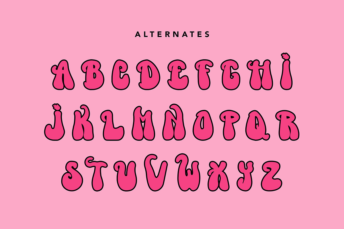 FallingAsteroid - Retro Display Font, a Symbol Font by AQR Studio (Photo 7 of 9)