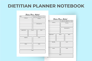 Dietitian Plan Log Book KDP Interior