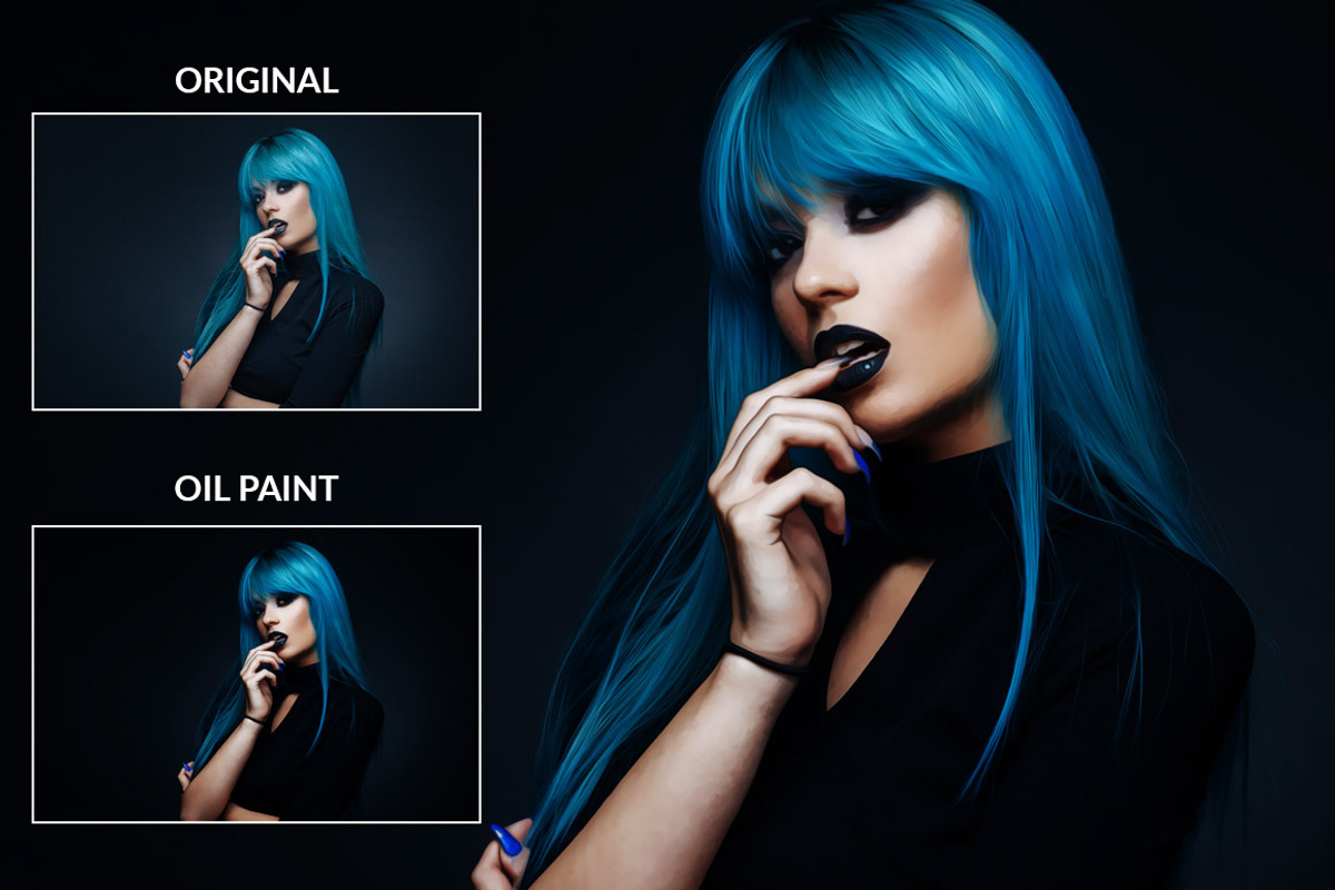 Oil Paint Photoshop Action, an Action Add-On by LUXDesignStudios (Photo 2 of 5)