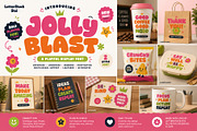 Jolly Blast - Decorative Font, a Sans Serif Font by LetterStock (Thumbnail 3 of 7)
