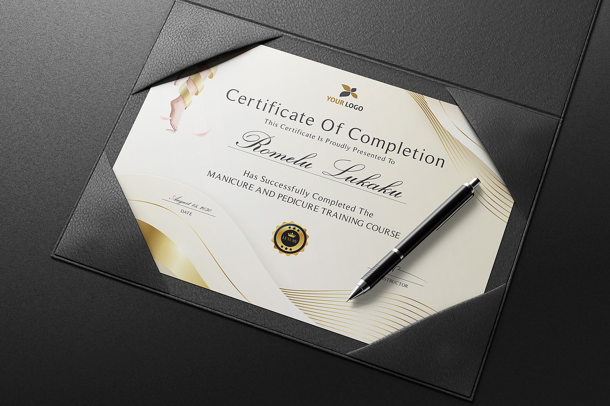 Manicure and Pedicure Certificate, a Stationery Template by DesignDevisers (Photo 7 of 10)