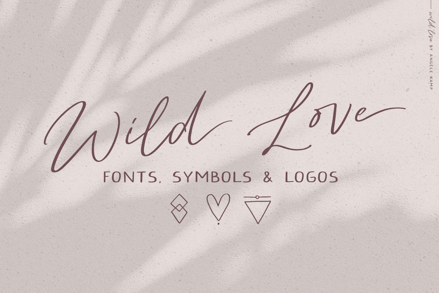 Script Font Wild Love Logos by Angele Kamp | Creative Market