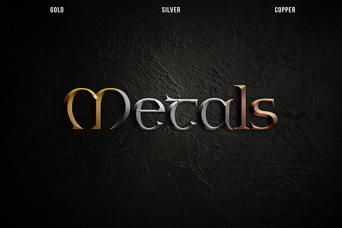 METALLICON 3D Cinematic Text Effect, a Brushes & More by velvetmade.designs (Photo 7 of 10)