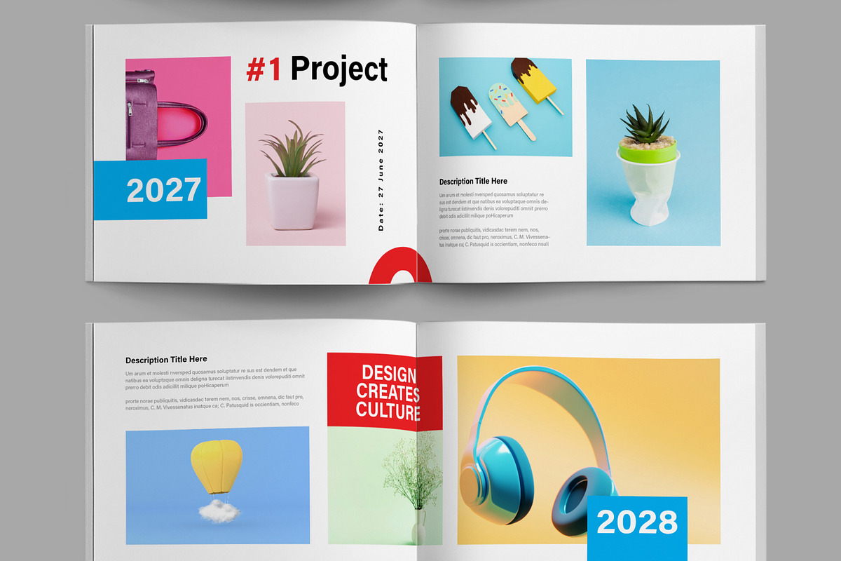 Colorful Creative Portfolio Layout