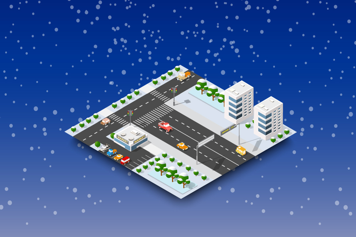Bundle city set, a Technology Illustration by AlexZeL (Photo 12 of 13)