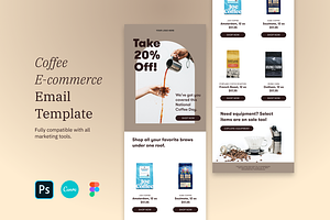 Coffee ECommerce Email Template