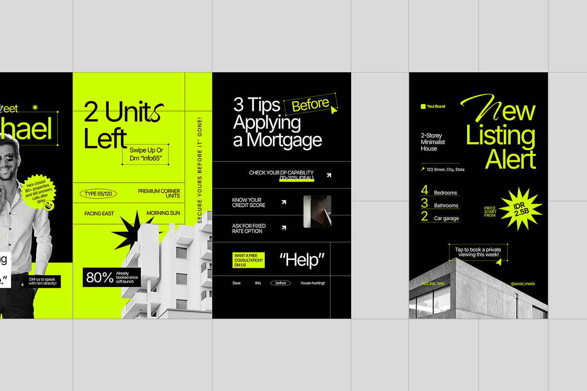 Real Estate Instagram Template Pack preview 3