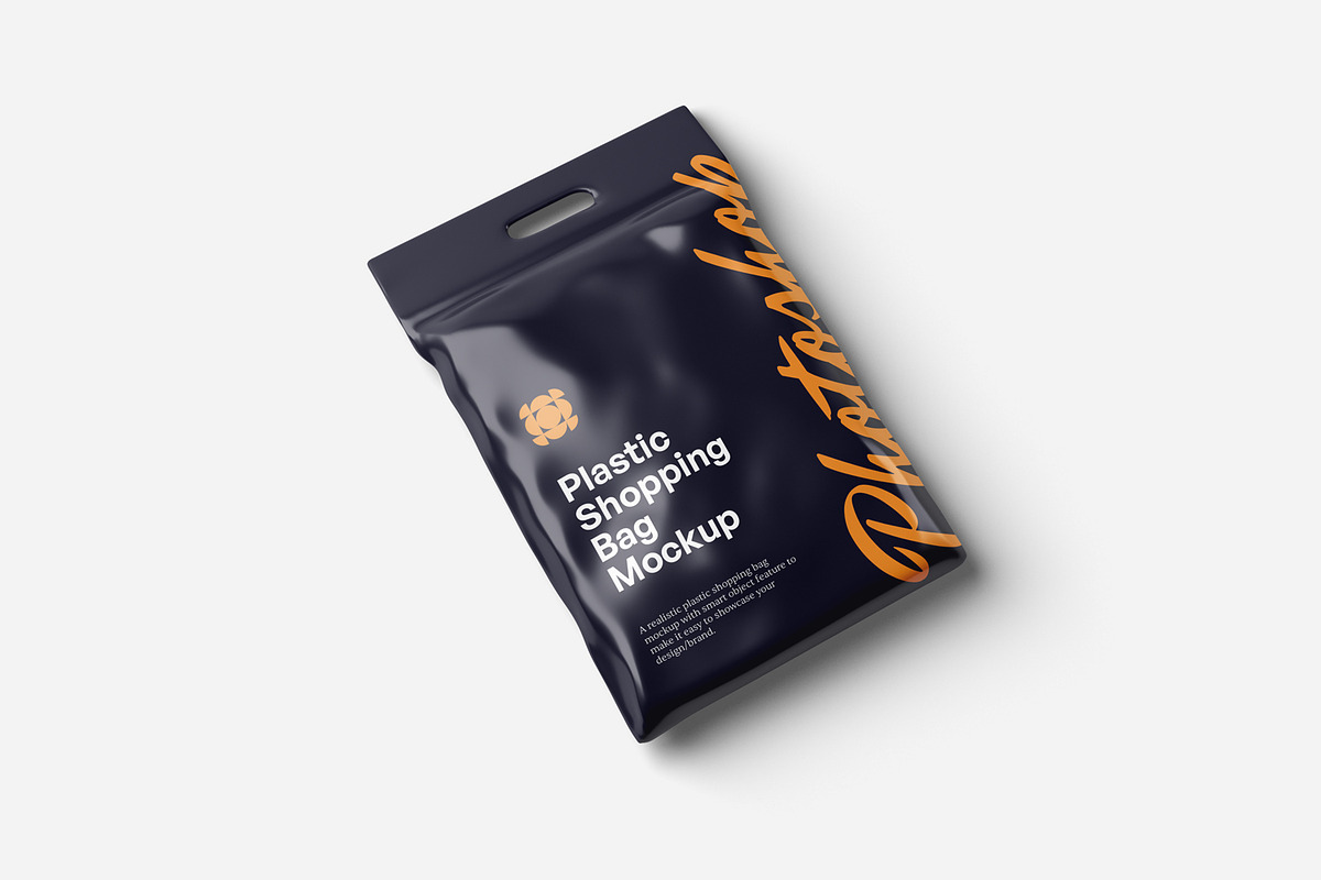 Plastic Shopping Bag Mockups, a Packaging Mockup by artimasa (Photo 5 of 5)