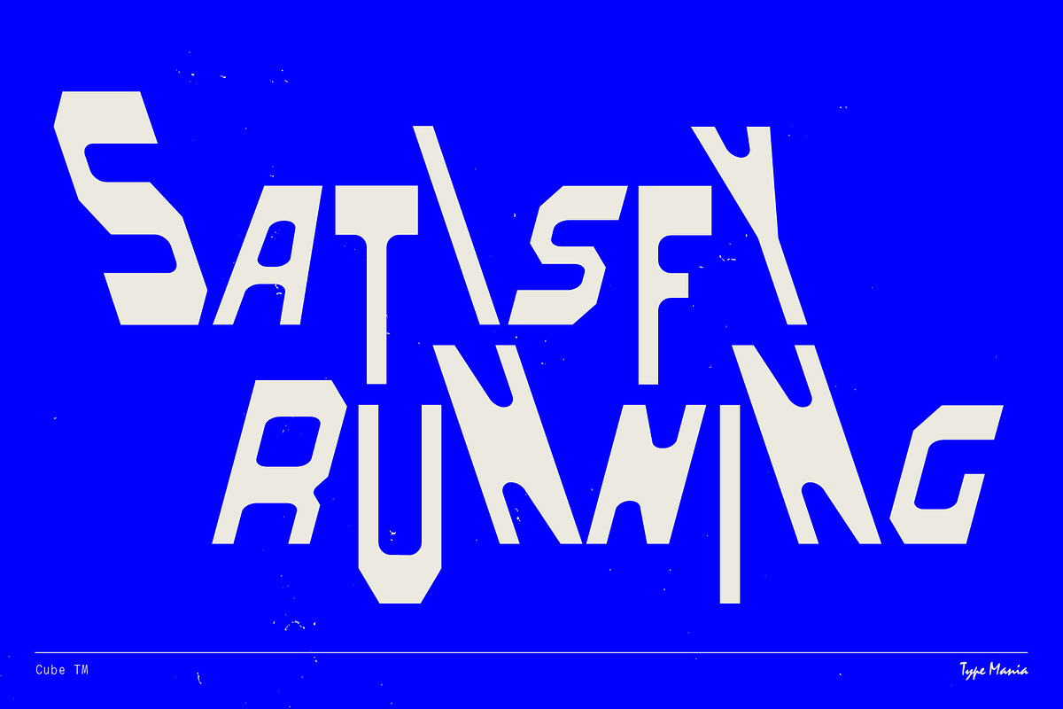 Cube TM – Bouncy Brutalist font, a Font by Type Mania (Photo 10 of 15)